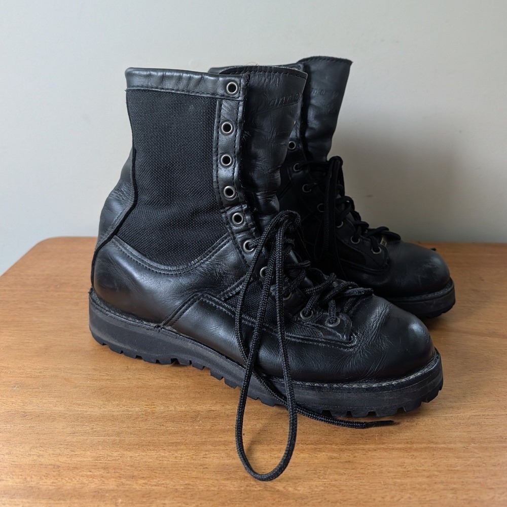 Vintage Danner Acadia 69210 Black Leather Gore-Tex Tactical Boots Mens 7.5 D